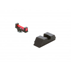 Przyrządy celownicze AmeriGlo Glock Fiber Sets Red .115" Front Black Rear